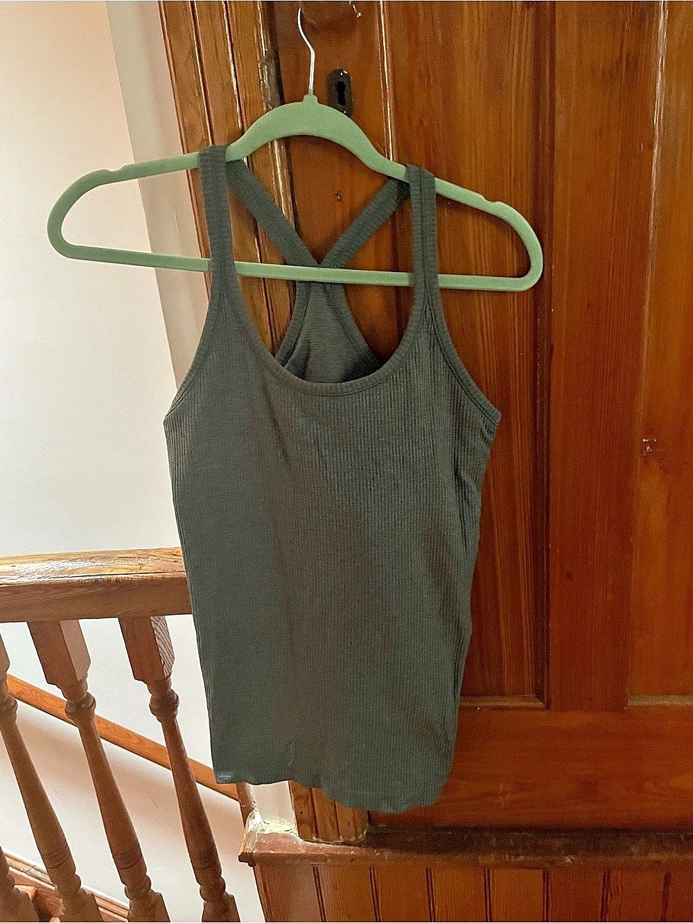 lululemon Ebb to Street Tank Top Ribbed Racerback Gray